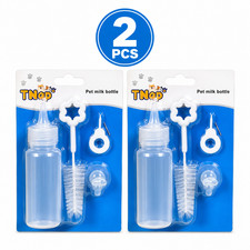 Pack of 2 Nursing Bottle for Puppies Kittens - Newborn Pet Feeding Kit