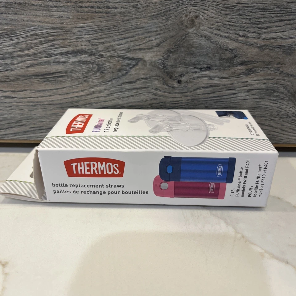 Thermos Replacement Straws for 12 Oz Funtainer Bottle Clear - Image 3 of 4