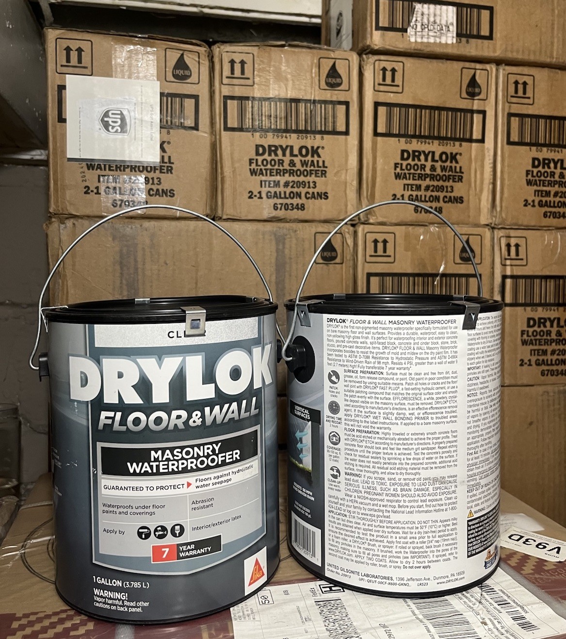 2x Drylok 1 gal. Clear Interior Exterior Floor & Wall Masonry Waterproofer