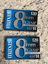 MAXELL 8 mm GX-MP Camcorder Video Tape 8mm 120 High Quality, New  Sealed LOTOF2