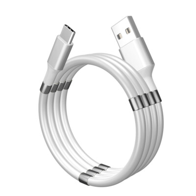 Magnetic USB Type C Fast Charging Data Sync Cable 3/6 Ft. Galaxy S8 S9 S10 S21
