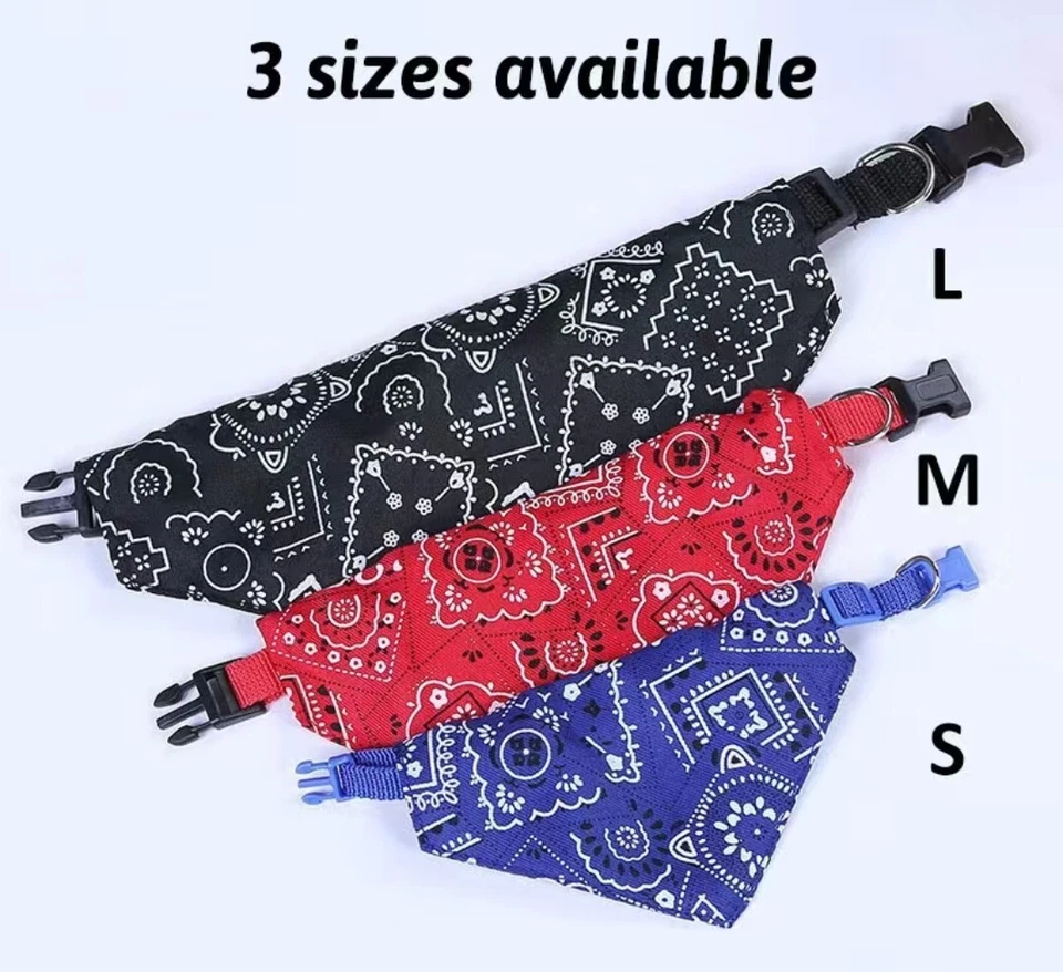 Atrapa de liberación rápida para cuello bandana. Cuello ajustable para cachorro mascota perro gato. Ropa Foto 3 de 4