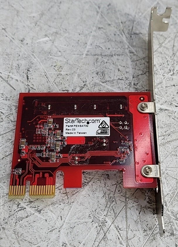 StarTech.com PEXSAT32 2-Port SATA Controller Card PCIe Low Profile Bracket - Image 3 of 3