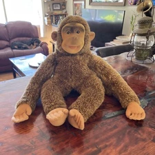 Vintage Hosung Squeaking Monkey Puppet 19” Long