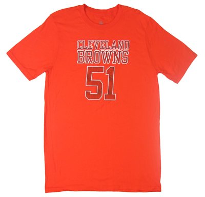 NFL - NWT Browns Barkevious Mingo Name/Number Youth Orange T-Shirt - Youth L XL