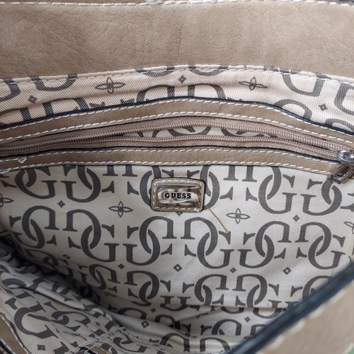 Guess Patchwork Leather Purse Hobo Vintage 90's Y2K Shoulder Bag G Monogram - Picture 13 of 18