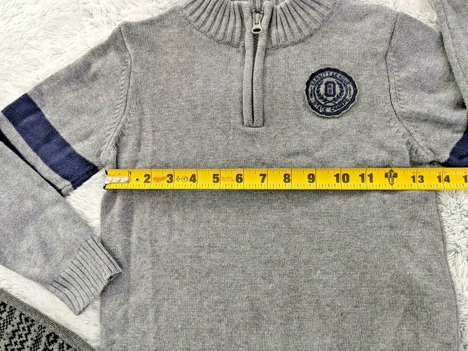 Oshkosh & Children's Place Boys Size 6 Sweater Vest Bundle Gray 100% Cotton EUC - Image 4 of 4