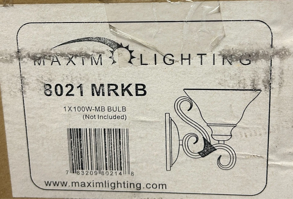 Aplique de pared Maxim Lighting bronce 8021-MRKB Foto 2 de 2