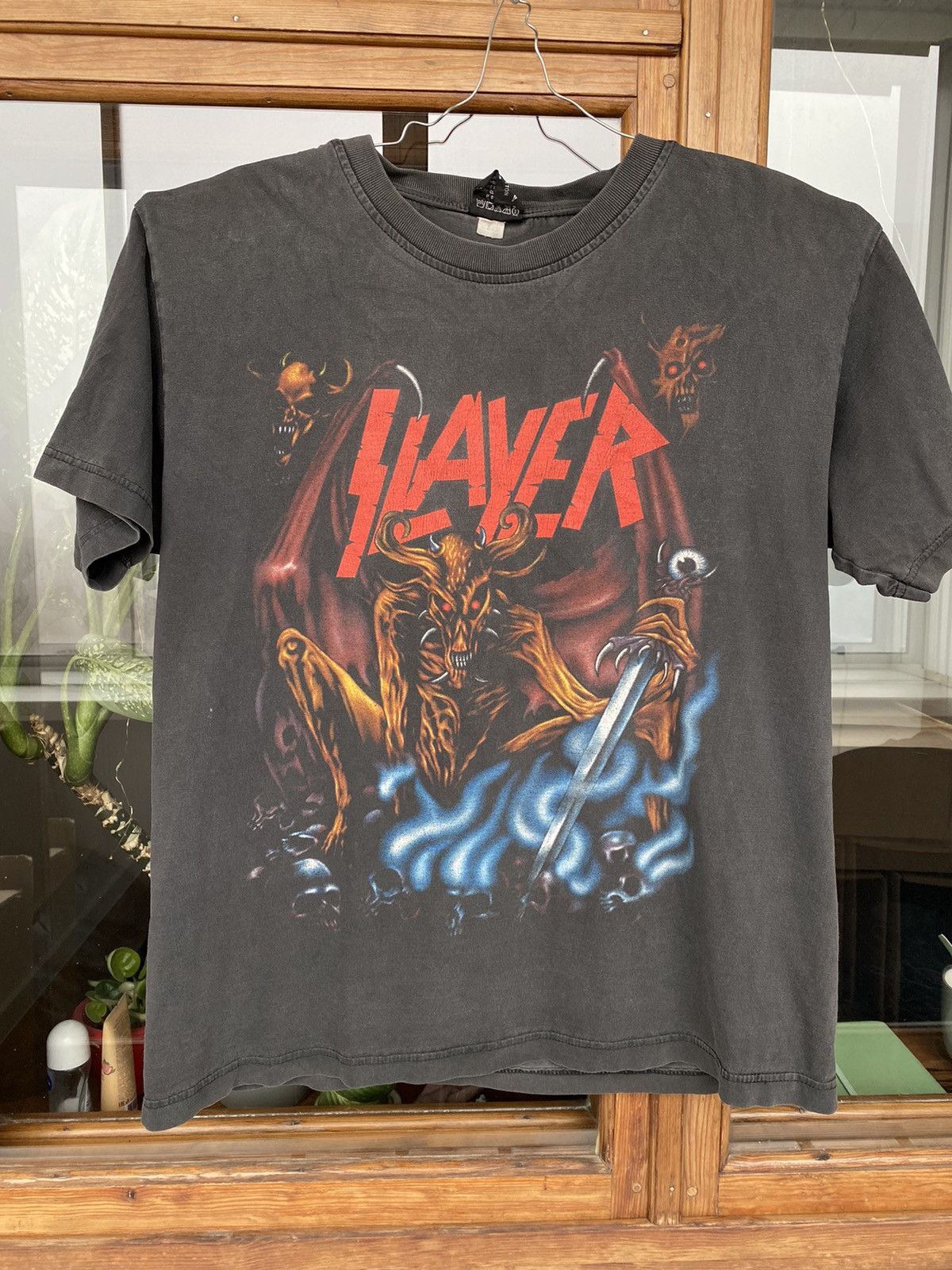 Vtg Rare Slayer band Retro style BLACK Unisex Men Women T shirt NH18822