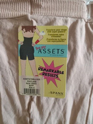 NWT Spanx Love Your Assets Women's Size 6 Buff Footless