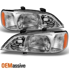 Fit 1999-2001 Acura TL Headlights Lights Lamps Replacement 99 00 01 Left+Right