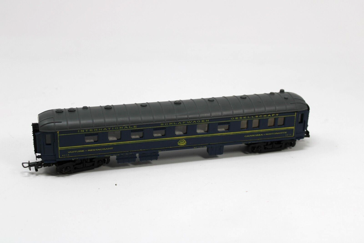Jouef HOゲージ CIWL食堂車 5600 箱付 フランス製ヴィンテージ Jouef HO car Voiture Restaurant I.S.G 4216 Vintage Green Carrozza