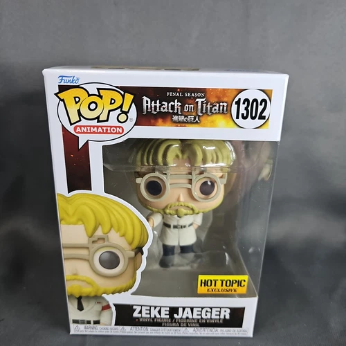 Funko Pop! Attack on Titan : Zeke Jaeger #1302 -Hot Topic Ex. MINT