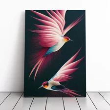 Swallow Birds Canvas Wall Art Print Framed Picture Decor Living Room Bedroom