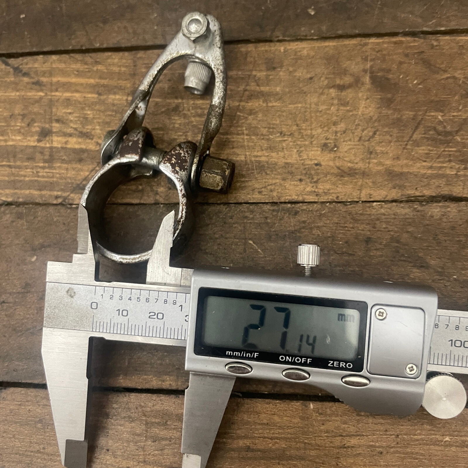 Olmo Seatpost Clamp 27 mm 28 mm Steel Vintage 50s 60s Cable Hanger Eroica