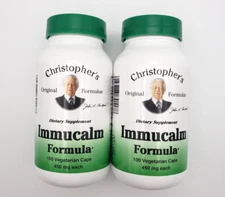 🌻 Dr Christopher's Orginal Formulas  Immucalm - 100 Veg Capsules - 2 Bottles