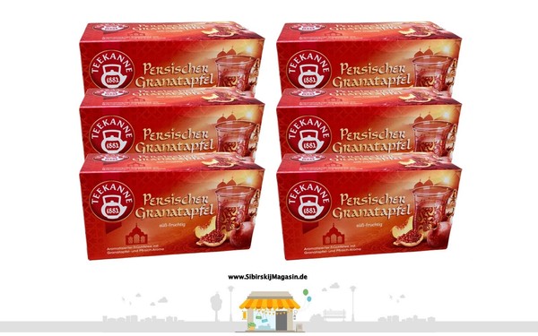 Teekanne Tee „Persischer Granatapfel“ Süß Fruchtig 6X45G (20X2,25G)-image