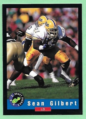 1992 Classic Draft Picks Football Sean Gilbert #30 Pittsburgh 