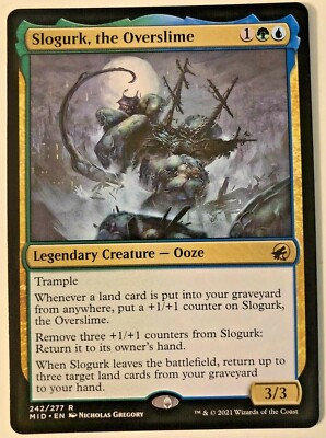 MTG scrubland ドイツ語　白枠　1枚　※最終値下げ MTG Slogurk, the Overslime Innistrad: Midnight Hunt 242/277 Rare