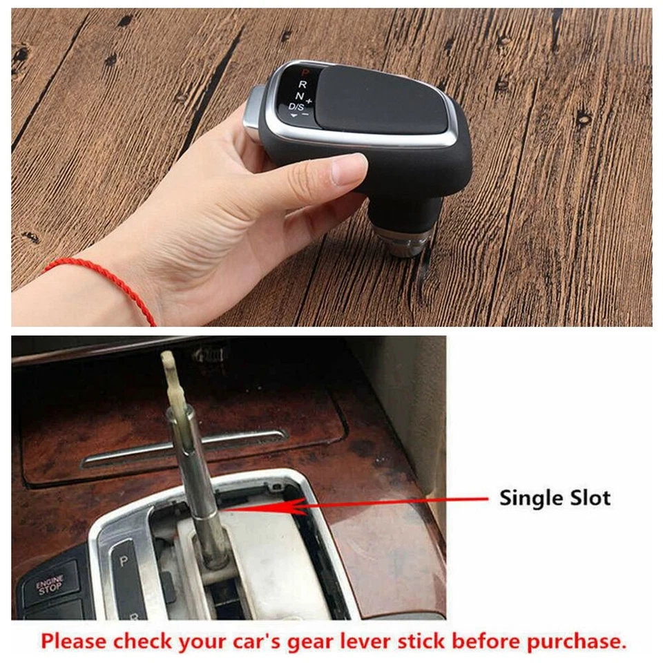 Hot DIY New Gear Shift Knob Single Slot for Audi A6 A5 A4 Q7 S5 S6 S7 - Image 3 of 4
