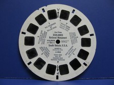 VIEW-MASTER REEL THREE BADLANDS NATIONAL MONUMENT S. DAKOTA A4863 NO SLEEVE