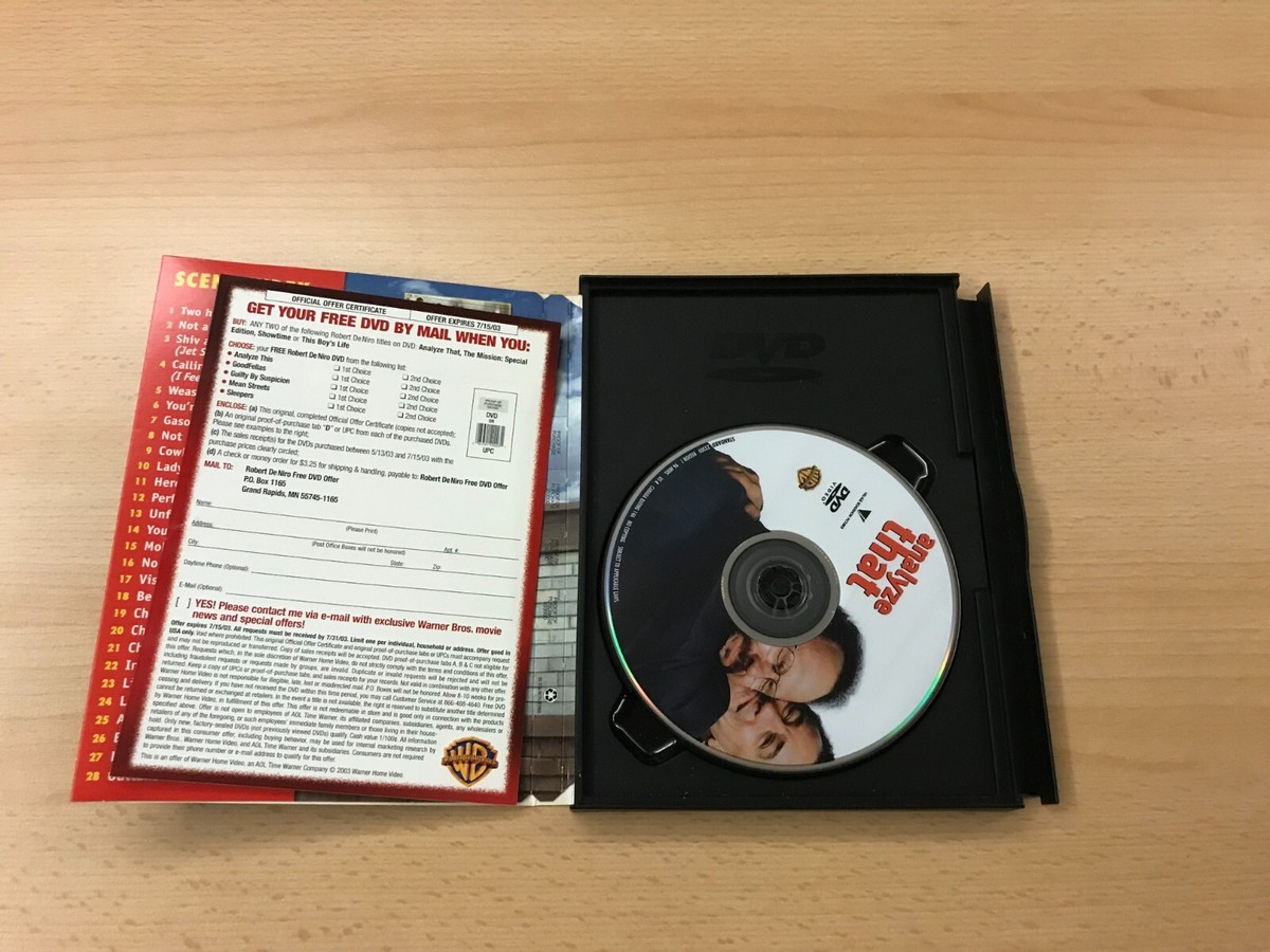 2003 Warner Home Video Analyze That - DVD | eBay