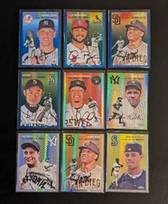 2023 TOPPS CHROME PLATINUM ANNIVERSARY ~ BLUE PRISM & SILVER PRIZM w RC You Pick