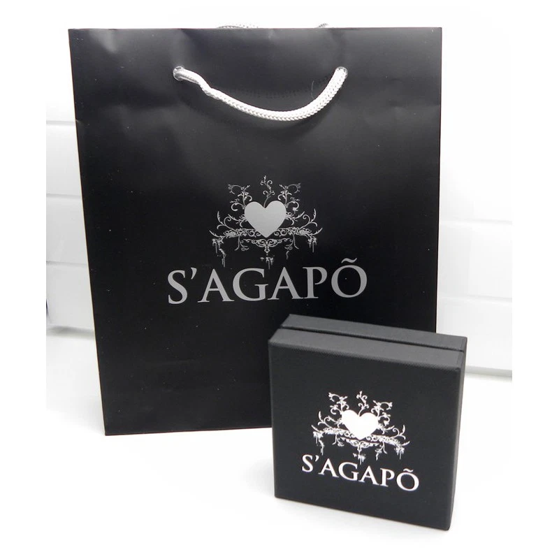 COLLANA DA DONNA CON CRISTALLO E FARFALLA S'AGAPO LUCKY LIGHT SKT07 (2569) - Immagine 3 di 3