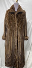 Demi-buff Mink Coat Natural A-line Turncuff (38141)