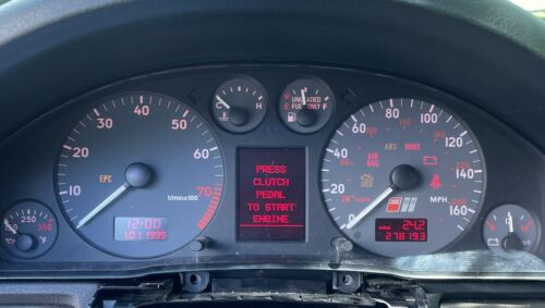 00-01 AUDI S4 B5 2.7T GENUINE OE GAUGE CLUSTER SPEEDO 6SPD Manual Speedometer