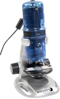 Celestron Amoeba Dual-Purpose-Digitalmikroskop blau #44325 (UK-Lagerbestand) Brandneu in Verpackung
