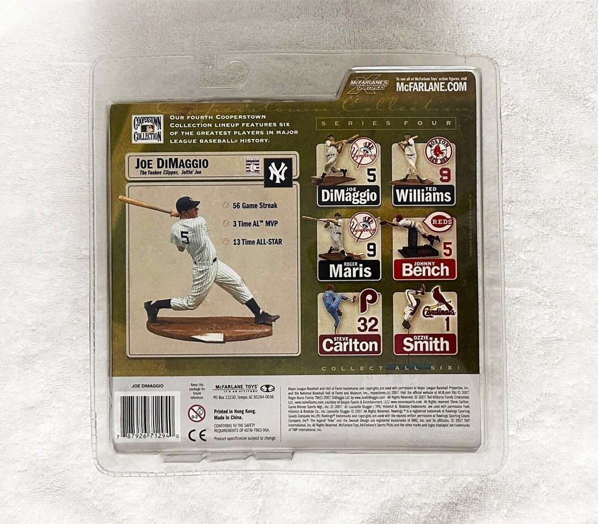 セール！マクファーレン MLB クーパーズタウン/ジョー・ディマジオ/ヤンキース MCFARLANE COOPERSTOWN SERIES 4 JOE DIMAGGIO NEW YORK YANKEES