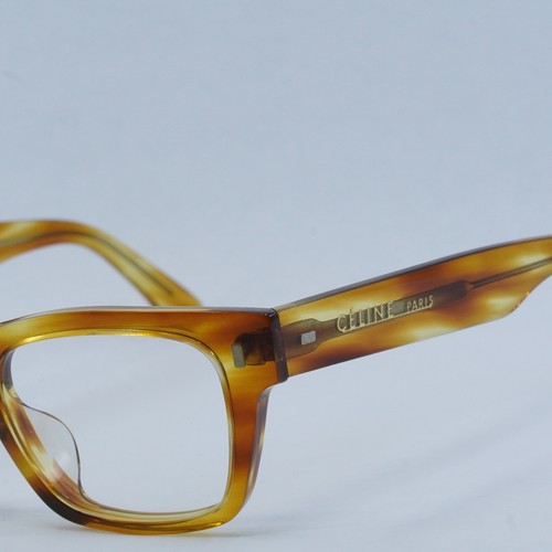 NEW CELINE CL50011F 056 Striped Havana 49mm Eyeglasses - Picture 3 of 6