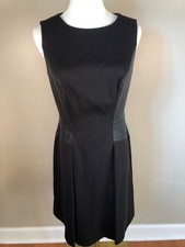 NWT Lauren Ralph Lauren Sleeveless Fit & Flare Black Dress Size 4