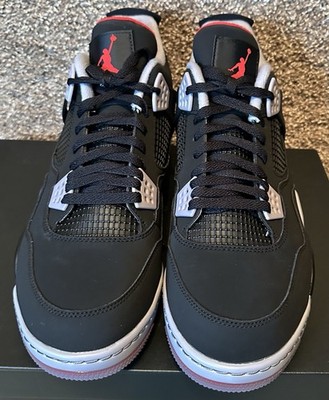 Air Jordan 4 G Bred Golf Cleats CU9981-002 Mens Size 14 NEW IN BOX
