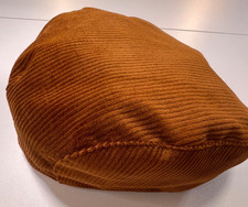 Wide Wale Corduroy Newsboy Preppy Cap Hat VTG Brown Unisex Small Made in USA