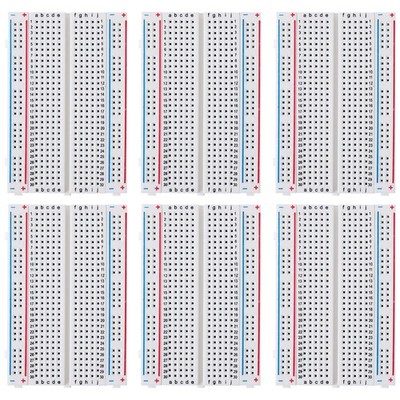 DEYUE breadboard Set Prototype Board - 6 PCS 400 Pin 3.22 x 2.12 inch
