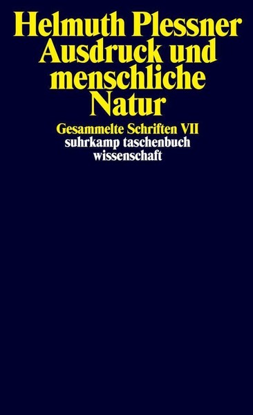 Helmuth Plessner / Ausdruck Und Menschliche Natur / 9783518292303-image