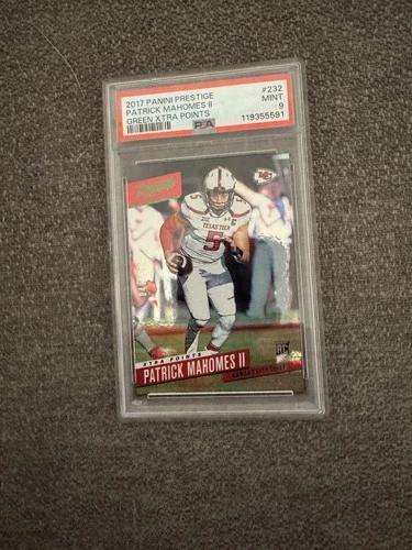 2017 Panini Prestige -Rookie Patrick Mahomes II #232 Xtra Points Green /150 (RC)