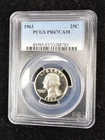 1963 Silver Proof Washington Quarter PCGS PR67CAM