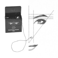 3pc 32.8ft Microblading String Measurement 15ml Pre Inked Eyebrow Mapping Strin/
