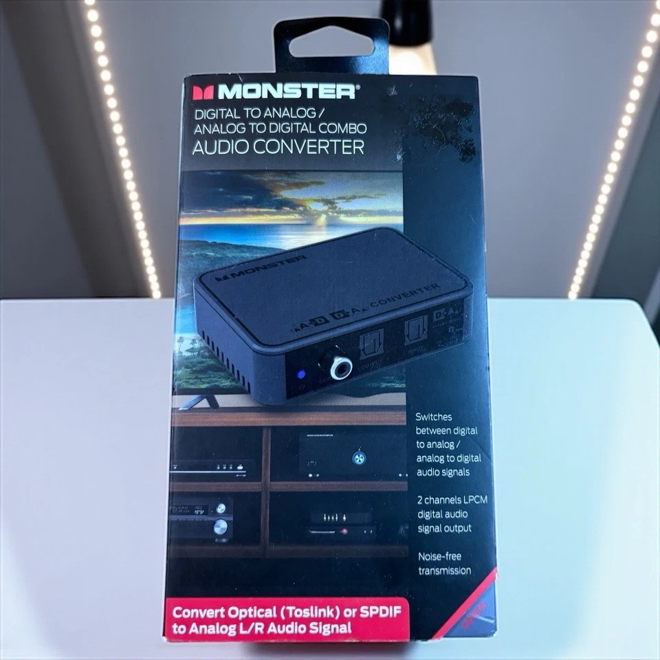 Monster Brand Digital to Analog / Analog to Digital Audio Converter New Sealed - Image 2 of 4