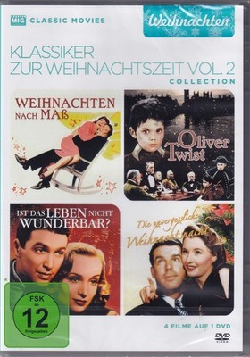 Weihnachten DVD 4 Weihnachtsfilme Box Klassiker Christmas Movies Sealed #T1241