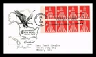 US COVER FIRST DAY OF ISSUE ARTMASTER 1968 BOOKLET 10C DOMESTIC AIRMAIL RATE