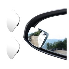 Blind Spot Car Mirror, 2" HD Glass Wide Angle Convex Mirror with Fan-Shaped