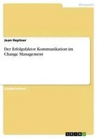 Jean Heptner | Der Erfolgsfaktor Kommunikation Im Change Management | Buch
