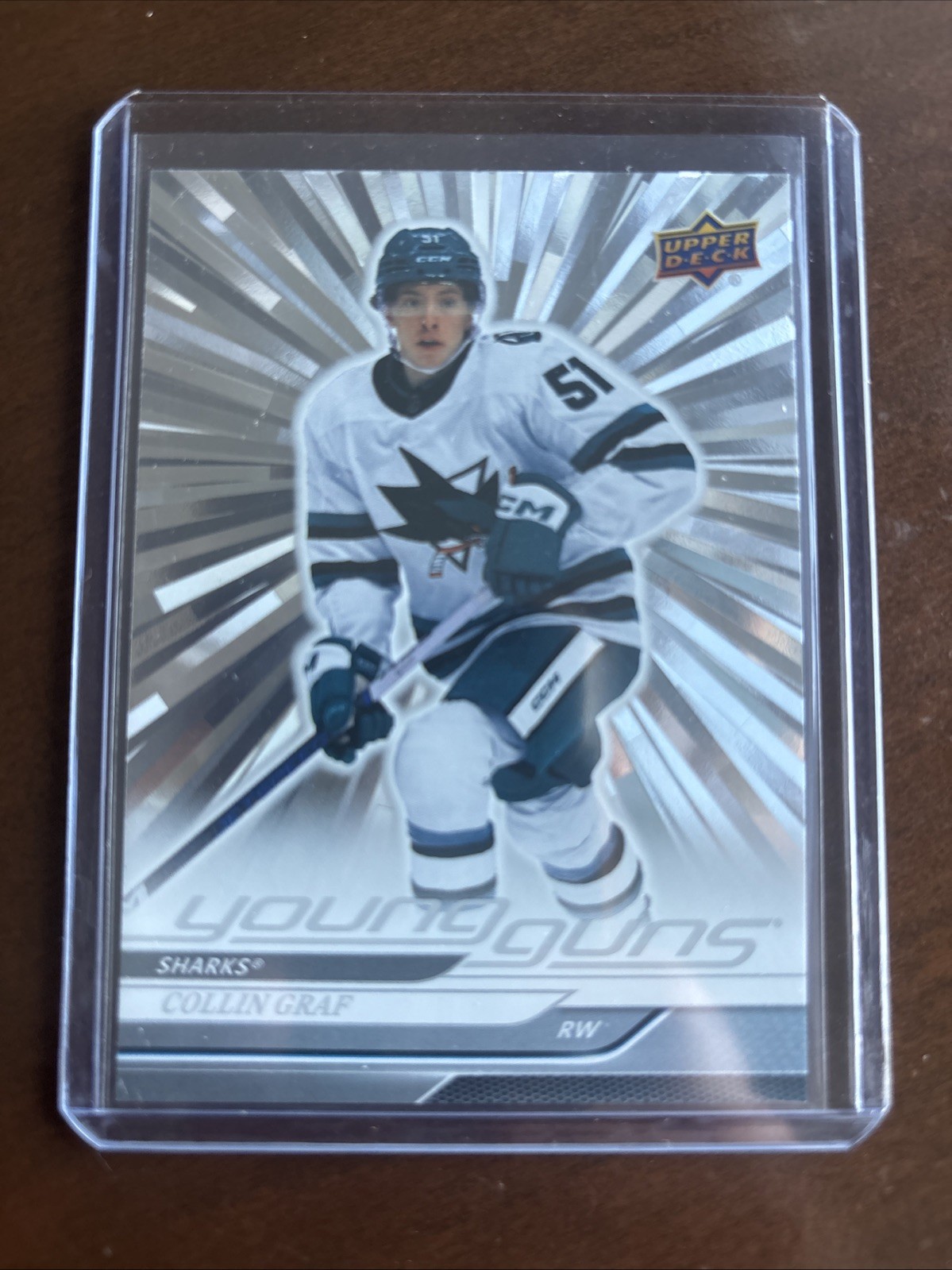 2024 Upper Deck Series 1 Young Guns Outburst Silver Collin Graf #223 Rookie RC