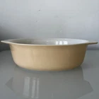 Vintage PYREX Peach 2.5 QT. Oval Casserole No Lid #045 USA