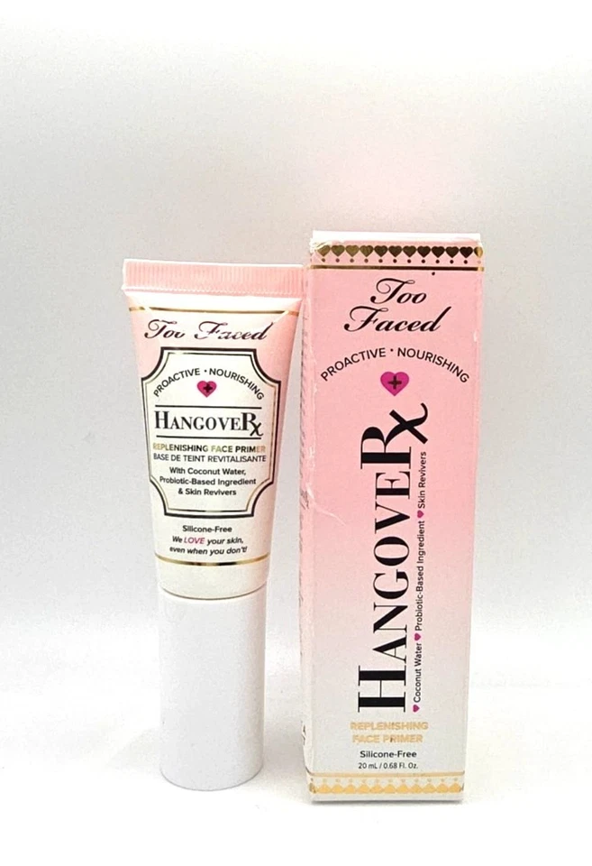 Too Faced Hangover RX Replenishing Face PRIMER  (2pack) 0.68 oz/20ml Travel Size - Image 4 of 4