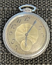1925 Elgin Pocket Watch Grade 315 Model 3 12s 15j Ornate Keystone Case Runs